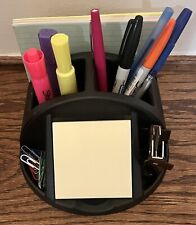 Desk Organizer For Pens Paperclips Post It Notes Gentely Used Free Ship