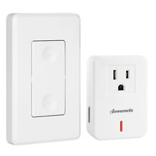 Dewenwils Remote Control Outlet Wireless Wall Mounted Light Switch Programmable