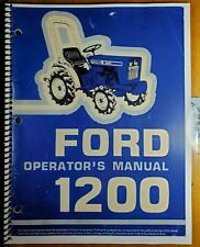 Ford 1200 Tractor 1979-83 Owners Operators Manual Se 3973 42120010