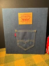 Vintage Levis 501 Blue Denim 3 Ring Binder Hard Cover 100 Cotton