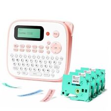 Pink Label Maker Machine With 4 Laminated Tapesportable Pink Label Maker