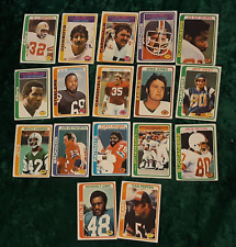 17 Topps 1978 Football Cards - Vintage Lot Oj White Dierdorf Alzado Etc.