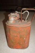 Justrite Mfg. Co. Chicago Red Metal 1gallon Gas Can 10356 Vintage