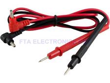 Pair Of Multimeter Voltmeter Test Probe Leads With Banana Plug Connectors 1000v