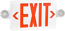Red Led Exit Sign With Emergency Lightstwo Led Adjustable Head Emergency Exit L