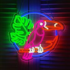 Novelty Toucan Neon Sign Art Wall Lights For Business Beer Bar Club Bedroom W...