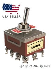 Heavy Duty 4pdt On-on Toggle Switch 20a 125v 15a 250v Screw Terminals 42b