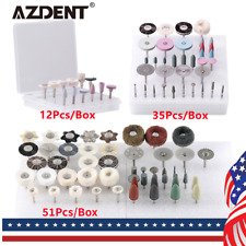 Azdent Dental Lab Polishing Hp 2.35mm Diamond Burs Brush For Ceramics Porcelain