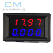 Dc 500v 10a Voltmeter Ammeter Blue Red Led Dual Digital Volt Amp Meter Gauge