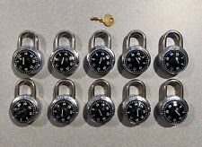 Master Lock 1525 Padlocks Woem Control Key Lot Of 10 Combination Locks V30
