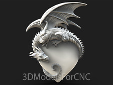 3d Model Stl File For Cnc Router Laser 3d Printer Dragon And Heart