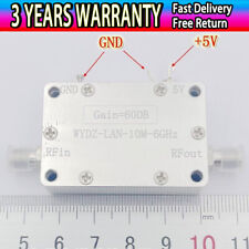 10mhz-6ghz 60db High Gain Lna Wideband Amplifier Low Noise Amp Sma Female Connec