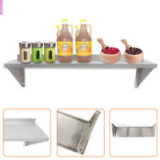 Stainless Steel Solid Wall Shelf Commercial Kitchen Restaurant 12 X 36 Silver