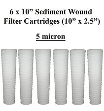 6 X 10 String Wound Filter Cartridge 5micron - Biodiesel Wvo Or Water Filter