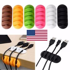 New Cable Reel Organizer Desktop Clip Cord Management Headphone Wire Holder Us