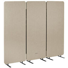 Vivo Beige 72 X 66 Inch Privacy Panel Office Partition Cubicle Room Divider