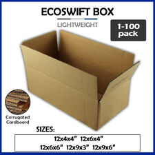 12 Corrugated Cardboard Boxes Shipping Supplies Mailing Moving - Choose 4 Sizes