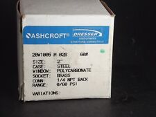 New Ashcroft 20w1005-h-02b 2 Pressure Gauge 0-60psi