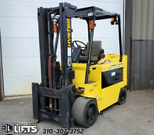 Hyster E120xl3 High Capacity Sit Down 4 Wheel Electric Forklifts 252 Quad Mast
