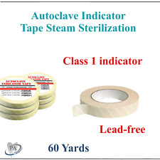 Dental Autoclave Monitor Indicator Tape Class 1 Indicator Lead-free 60 Yd Roll
