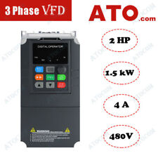 Ato 3 Phase Vfd Variable Frequency Drive Converter 2 Hp 1.5 Kw 4 A 480v Inverter