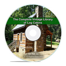 Classic Log Cabins 51 Books How To Build Cottages Shacks Barns Cd Dvd H78