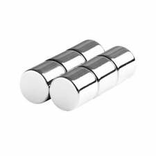 12 X 12 Inch Strong Neodymium Rare Earth Cylinder Magnets N52 6 Pack