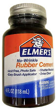 Elmers No Wrinkle Rubber Cement Elmers Adhesive Glue Dries Clear 4 Fl Oz