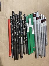 Morse Taper Shank Extended Drill Bit Lot 10 In Package 7 Open See Pic For Sizes