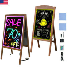 Led Writing Message Board A Frame Chalkboard Easel Floor Advertising Sign Board