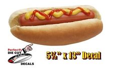 Ketchup Hot Dog 5.5x13 Decal Sign For Hot Dog Cart Or Concession Stand Menu