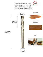 Precision 5mm Carbide Compression Router Bit Ideal For Woodworking Cnc Projects