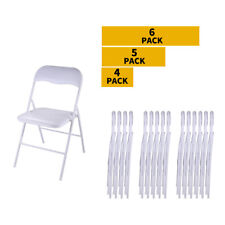 Commercial White Plastic Folding Chair 456 Pcs Wedding Party Banquet Chairs