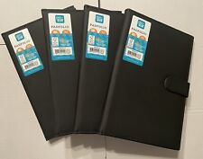 Lots Of 4 Small Leatherette Padfolio Black Writing Pad Wpaper Great Deal