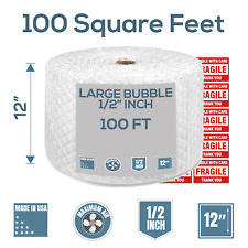 Bubble Cushioning Wrap 100 Ft X 12- Perforated Every 12- 12 Large Bubble