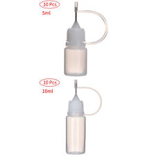 Us 10pc 510ml Empty Plastic Liquid Dropper Bottle Needle Tip Glue Bottle Wloop