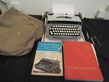 Smith Corona Galaxie 12 Portable Manual Typewriter Moonstone Gray Typing Books