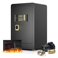 Diosmio 4.2cu.ft Safe Box Double Lock Account Fireproof Lockbox Home Office Set