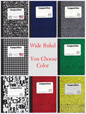 New Composition Notebooks By Norcom Wide Ruled 100 Sheets Qty 1 You Choose