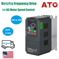 Ato Variable Frequency Drive Inverter Single 3 Phase Vfd - 5hp 220v 3.7kw 19a