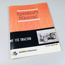 Massey Ferguson Mf 135 Tractor Owners Operators Manual Maintenance Gas Diesel