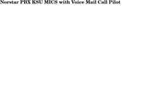 Norstar Mics 5 Pbx Pabx Ksu Phones And Voice Mail Call Pilot 100
