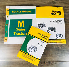 Service Manual Set For John Deere M Tractor Parts Operators Owners Shop Repair