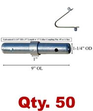 50 Pack Scaffolding Coupling Pin 1-14od X 9l W 1 Collar Spring Rivet