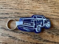 Vintage Retro Stahl Grand Challenger Truck Bodies Shaped Keychain Wooster Oh