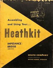 1957 Heathkit Impedance Bridge Model Ib 2a Assembly Manual Instructions Cp12