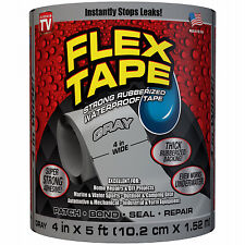 Flex Seal Family Of Products Tfsgryr0405 Flex Tape Waterproof Tape Gray 4-in.