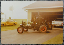 Steam Engine Farm Equipment Machine Tractor Vintage Photo