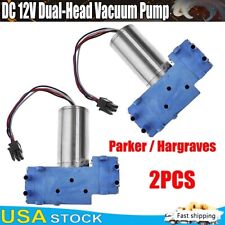 2pcs 450ma 12v Mini Dual-head Diaphragm Vacuum Pump Brushless Dc Motor Air Pump