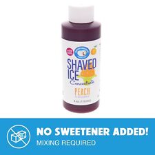 Hypothermias Peach Flavor Syrup Snow Cone Machine Concentrate Unsweetened
